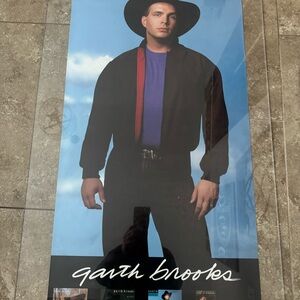 Garth Brooks Vintage 1991‎ Capitol Nashville Promotional Poster Record Store